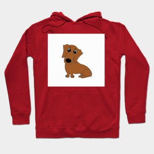 Dachshund red cartoon Hoodie